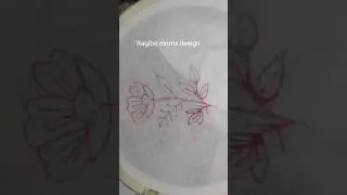 Beautiful hand embroidery dress design drawing #shorts #art #drawing