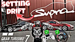 HOW TO DRIFT WITH A SUPRA GRAN TURISMO 7 !!!! ultimate setting DRIFT