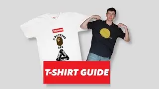 WHICH *HYPE BRAND MAKES THE BEST T-SHIRTS?! (SUPREME, BAPE, & PALACE) + SIZE GUIDE
