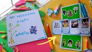 Artistic Mini Scrapbook ideas for beginners/ School Project | Jaxnanz tv