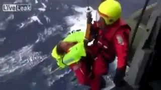 Dramatic video shows air rescue of stranded passengers in Mid-Atlantic