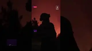 People flee from Greece wildfires
