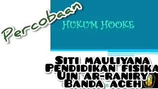 Percobaan Hukum Hook oleh Siti Mauliyana