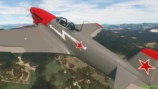 Low & FAST in the Yak-9 'Frank' | LJSE Sentvid pri Sticni, Slovenia | Microsoft Flight Simulator