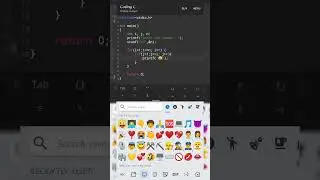👿😡🤣 emoji program in C #shorts