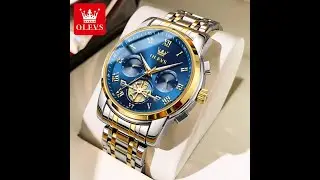 OLEVS 2859 Blue Dial Watch || Watch Style || Bangla Watch Tutorial ||