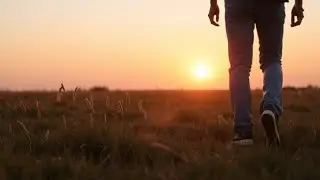 Walking on grass sound effects