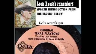 RARE Texas Western swing  Leon Remembes Bob Willis 1981