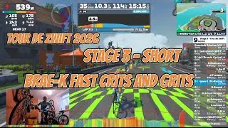 Tour De Zwift 2026 - STAGE 3 - Short - BRAE-k Fast Crits & Grits - CAUGHT NAPPING