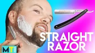 Men Try Shaving with a Straight Razor for the First Time