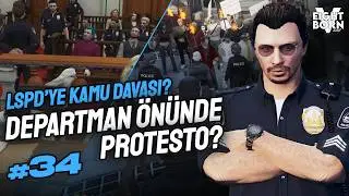 MAHKEMEDEYİZ, LSPD ÖNÜNDE MEŞALELİ PROTESTO! - EightbornV - LSPD Günlükleri: Çavuş Harper (Bölüm 34)