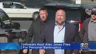 Infowars host Alex Jones files for personal bankruptcy