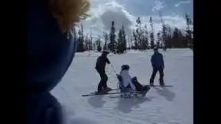 Bear Cam of Jerry Ray sit-skiing (Part 2)