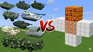 Superb Warfare Vehicles VS ALL Golems – INSANE Minecraft Mod Battle!