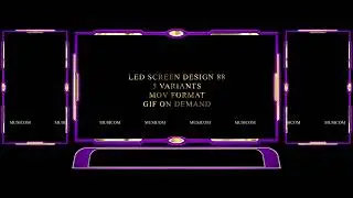 #242  Led screen Design 88 | 5 Variants | Led Mapping By Musicom