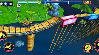Sky High Bike Stunt 🏍️ | Impossible Spiral Track Racing Game | Crazy Bike Jump