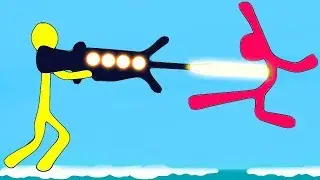 ЛАЗЕР VS УПОРОТЫЙ ЧЕЛОВЕЧЕК ► STICK FIGHT THE GAME (Мини игры,Угар)