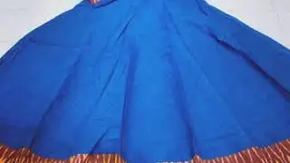 MANGALAGIRI PURE COTTON LONG FROCKS WITH POCHAMPALLY IKKAT  HANDS AND BORDERS