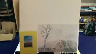 Zeichnung Buchcover Uluru (Ayers Rock) 11.2000. Drawing book cover Uluru November 2000