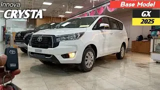 Toyota Innova Crysta GX Base Model 2025 ❣️| King of Mpv Cars !! Price • Features !! Crysta Review 😍|