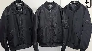 【+J21秋冬】購入品紹介レビュー! MA-1リブブルゾン比較!!【ユニクロ ジルサンダー +J 2021AW】