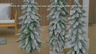 Winter Lane Down Swept LED Trees 3Piece Set