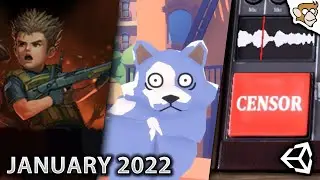 TOP 10 GAMES #madewithunity Not for Broadcast, Zenith, Pupperazi (JANUARY 2022)