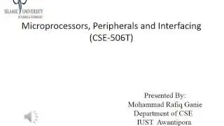 Microprocessors,Peripherals and interfacing