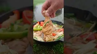 Soy Sauce Chicken &ndash; Cooked Outdoors! 😋 #food #outdoorcooking #chicken #shorts #campfirecooking