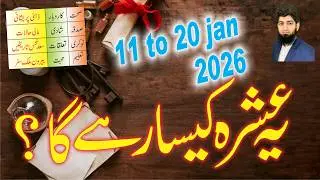 11 to 20 Jan 2026 Horoscope of All Zodiac Sign - Ya Hafta Kesa Raha Ga - Abdul Hai Rathore