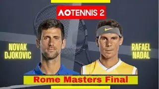 Rafael Nadal vs Novak Djokovic AO Tennis 2 Simulation Gameplay