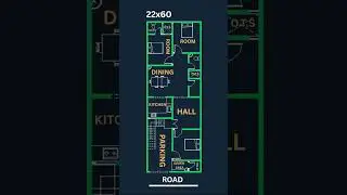 22x60 house plan #housedesign #plan #engineering #architecture