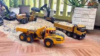 🚧 Ultimate RC Construction Power! Huina & Volvo Moving Tons of Sand