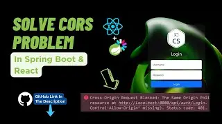 How to solve CORS in Spring Boot and React | Spring Security | Hindi