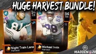 HUGE HARVEST PACK OPENING! [ROAD TO NIGHT TRAIN LANE] MADDEN 20 ULTIMATE TEAM