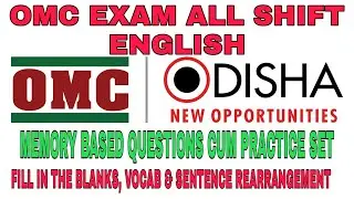 OMC Exam All Shift English Questions analysis memory based Questions cum practice set