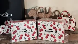 🍒 COACH CHERRY PRINT SLGs 🍒