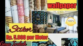 Harga Wallpaper Sticker murah dan Asri