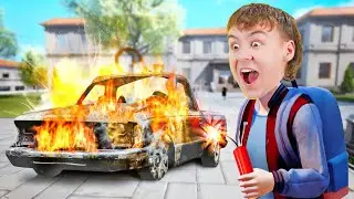 ICH SPRENGE das AUTO vom REKTOR!! - Bad Guys at School