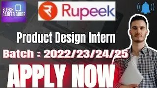 Rupeek Hiring |  Product Design Intern | Batch: 2022/23/24/25 #jobs #freshers #subscribe #btech