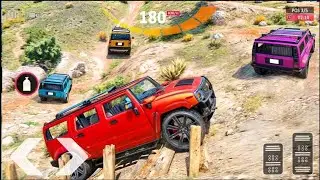 Offroad 4x4 Real Indian Jeep Simulator 3D | Hummer Jeep Cherry Red driving Game | Gameplay Android