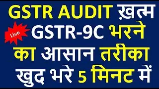 HOW TO FILE GSTR-9C 2024| GSTR 9C TURNOVER RECONCILIATION| HOW TO RECONCILE TURNOVER GST AUDIT 23-24