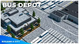 Building A City #92 (S2) // Bus Depot // Minecraft Timelapse