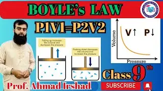 5.5 Boyle's Law |  Definition | Mathematical Relation | Equation |Experimental Verification| Class 9