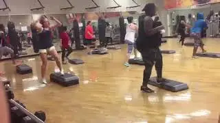 1/22 Lesa Monday Night Step Class Advanced Step Aerobics