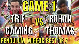 TRIF GAMING VS ROHAN THOMAS GAME 1!!! PENDULUM MIRROR MATCH!!! CHRISTMAS SPECIAL!!!! YUGIOH!
