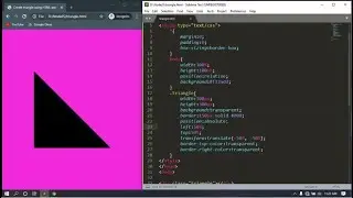 How to create triangle in HTML CSS