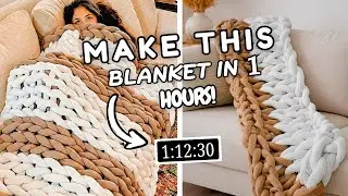 DIY Giant Cloud Blanket | Step-by-Step Tube Yarn Tutorial for Beginners