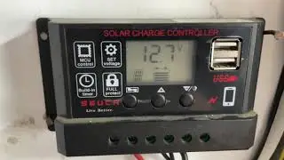 Solar Charge Controller mein dekhiye 12 Volt battery ke liye 200 watt ka solar Panel
