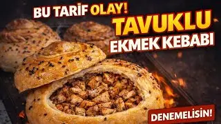 Tavuklu Ekmek Kebabı Tarifi | Chicken Stuffed Bread Kebab (Turkish Recipe)(Easy & Delicious)